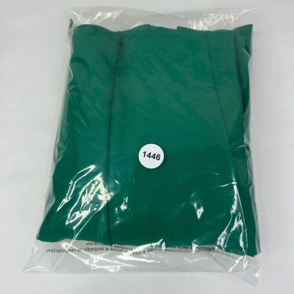 Donna‎ Morgan One Shoulder Midi Emerald Green Front Slit Party Dress Size 2